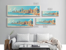 Carregar imagem no visualizador da galeria, Alexandria, Egypt Panoramic Beach Print, Vacation Gift, Egypt Wall Art, Beach Painting, Beach Decor, Beach Painting
