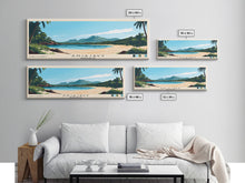 Carregar imagem no visualizador da galeria, Anjajavy, Madagascar Panoramic Print, Vacation Gift, Madagascar Wall Art, Beach Painting, Beach Decor, Beach Or Lakehouse Art
