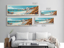 Carregar imagem no visualizador da galeria, Bay of Fires, Australia Panoramic Print, Vacation Gift, Australia Wall Art, Beach Painting, Beach Decor, Large Wall Art, Wood Frame Art
