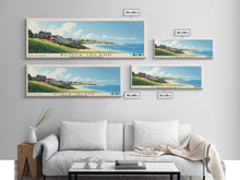 Load image into Gallery viewer, Block Island, Rhode Island,United States Panoramic Print, Vacation Gift, Rhode Island,United States Wall Art, Beach Painting, Beach Decor, Beach Or Lakehouse Art

