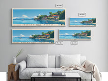 Load image into Gallery viewer, Bocas del Toro , Panamá Panoramic Beach Print, Vacation Gift, Panamá Wall Art, Beach Painting, Beach Decor, Beach Painting
