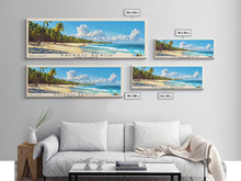 Load image into Gallery viewer, Bávaro Beach, Dominican Republic Panoramic Beach Print, Vacation Gift, Dominican Republic Wall Art, Beach Painting, Beach Decor, Beach Painting
