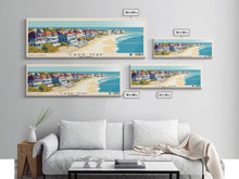 Carregar imagem no visualizador da galeria, Cape May, New Jersey Panoramic Beach Print, Vacation Gift, New Jersey Wall Art, Beach Painting, Beach Decor, Beach Painting
