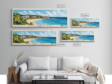 Carregar imagem no visualizador da galeria, Captain&#39;s Bay, Anguila Panoramic Print, Vacation Gift, Anguila Wall Art, Beach Painting, Beach Decor, Beach Or Lakehouse Art
