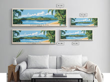 Carregar imagem no visualizador da galeria, Capurgana, Colombia Panoramic Beach Print, Vacation Gift, Colombia Wall Art, Beach Painting, Beach Decor, Beach Painting
