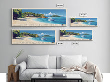 Cargar imagen en el visor de la galería, Cast Away Island Beach, Fiji Panoramic Print, Vacation Gift, Fiji Wall Art, Beach Painting, Beach Decor, Beach Or Lakehouse Art
