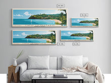 Cargar imagen en el visor de la galería, Cayo Levantado, Dominican Republic Panoramic Print, Vacation Gift, Dominican Republic Wall Art, Beach Painting, Beach Decor, Beach Or Lakehouse Art
