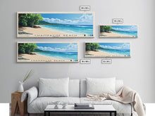 Cargar imagen en el visor de la galería, Champagne Beach, Vanuatu Panoramic Beach Print, Vacation Gift, Vanuatu Wall Art, Framed Canvas Print, Framed Beach Painting
