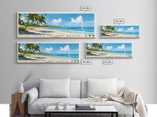 Cargar imagen en el visor de la galería, Chill Island Beach, Bahamas Panoramic Beach Print, Vacation Gift, Bahamas Wall Art, Beach Painting, Beach Decor, Beach Painting
