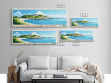 Load image into Gallery viewer, Clipperton Island, France Panoramic Print, Vacation Gift, France Wall Art, Beach Painting, Beach Decor, Large Wall Art, Wood Frame Art
