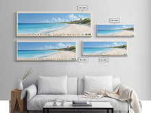 Load image into Gallery viewer, Cockburn Town Beach, Turks and Caicos Panoramic Beach Print, Vacation Gift, Turks and Caicos Wall Art, Beach Painting, Beach Decor, Beach Painting
