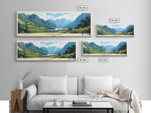 Load image into Gallery viewer, Colan, Peru Panoramic Beach Print, Vacation Gift, Peru Wall Art, Framed Canvas Print, Framed Beach Painting
