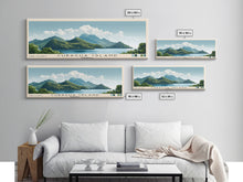 Load image into Gallery viewer, Cubagua Island, Venezuela Panoramic Print, Vacation Gift, Venezuela Wall Art, Beach Painting, Beach Decor, Large Wall Art, Wood Frame Art
