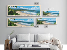 Load image into Gallery viewer, Dominical Beach, Costa Rica Panoramic Print, Vacation Gift, Costa Rica Wall Art, Beach Painting, Beach Decor, Beach Or Lakehouse Art
