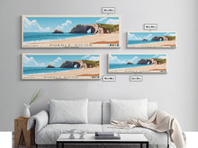 Load image into Gallery viewer, Durdle Door, United Kingdom Panoramic Beach Print, Vacation Gift, United Kingdom Wall Art, Framed Canvas Print, Framed Beach Painting
