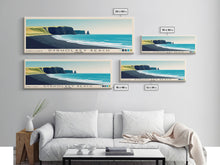 Load image into Gallery viewer, Dyrholaey Beach, Iceland Panoramic Print, Vacation Gift, Iceland Wall Art, Vacation Wall Art, Vacatation Memories, Beach Decor, Beach Or Lakehouse Art
