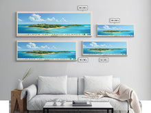 Load image into Gallery viewer, Elbow Cay, Abaco Islands, Bahamas Panoramic Print, Vacation Gift, Bahamas Wall Art, Beach Painting, Beach Decor, Beach Or Lakehouse Art
