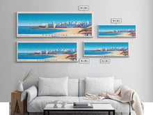 Load image into Gallery viewer, Essaouira, Morocco Panoramic Print, Vacation Gift, Morocco Wall Art, Beach Painting, Beach Decor, Beach Or Lakehouse Art

