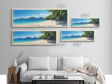 Cargar imagen en el visor de la galería, Fitzroy Island, Australia Panoramic Print, Vacation Gift, Australia Wall Art, Beach Painting, Beach Decor, Beach Or Lakehouse Art
