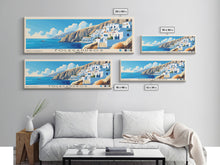 Cargar imagen en el visor de la galería, Folegandros, Greece Panoramic Print, Vacation Gift, Greece Wall Art, Vacation Wall Art, Vacatation Memories, Beach Decor, Beach Or Lakehouse Art
