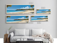Cargar imagen en el visor de la galería, Folkestone Beach, Barbados Panoramic Print, Vacation Gift, Barbados Wall Art, Beach Painting, Beach Decor, Beach Or Lakehouse Art
