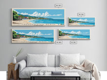 Cargar imagen en el visor de la galería, Frederiksted Beach, US Virgin islands Panoramic Print, Vacation Gift, US Virgin islands Wall Art, Beach Painting, Beach Decor, Beach Or Lakehouse Art
