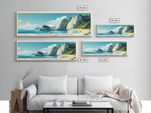 Carregar imagem no visualizador da galeria, Frioul Islands, France Panoramic Beach Print, Vacation Gift, France Wall Art, Framed Canvas Print, Framed Beach Painting
