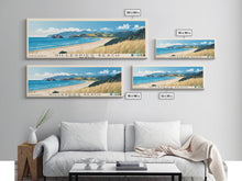 Load image into Gallery viewer, Gillespies Beach, New Zealand Panoramic Beach Print, Vacation Gift, New Zealand Wall Art, Framed Canvas Print, Framed Beach Painting
