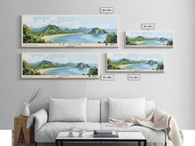 Load image into Gallery viewer, Ly Son, Vietnam Panoramic Beach Print, Vacation Gift, Vietnam Wall Art, Framed Canvas Print, Framed Beach Painting
