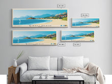 Cargar imagen en el visor de la galería, Çıralı Beach, Turkey Panoramic Print, Vacation Gift, Turkey Wall Art, Beach Painting, Beach Decor, Beach Or Lakehouse Art
