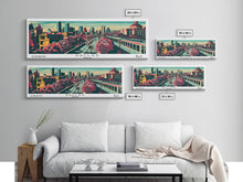 Load image into Gallery viewer, Dallas Texas Panoramic Travel Poster Canvas Print
