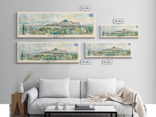Carregar imagem no visualizador da galeria, Athens Greece Travel Art, City Art, Framed Canvas Print or Metal Wall Art, Europe Travel Poster, Panoramic Wall Art, Extra Wide Wall Art
