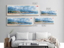 Load image into Gallery viewer, Batumi Georgia Wall Art, Panoramic Travel Poster, Panoramic Framed Canvas Print, City Wall Art, Wall Hanging Home Decor, Travel Art
