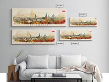Carregar imagem no visualizador da galeria, Bydgoszcz Poland Travel Art, City Art, Framed Canvas Print or Metal Wall Art, Europe Travel Poster, Panoramic Wall Art, Extra Wide Wall Art
