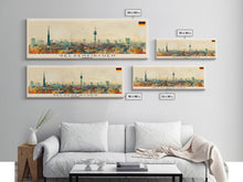 Carregar imagem no visualizador da galeria, Gelsenkirchen Germany Panoramic Travel Poster, Framed Canvas Print or Metal Wall Art, Travel Art, Home Decor, Panoramic Painting, Midcentury Art
