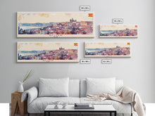 Carregar imagem no visualizador da galeria, Gijón Spain Travel Print Wall Art, Panoramic City Art, Travel Art, Wall Decor, Vacation Gift, Framed Canvas Print Or Metal Art
