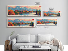 Carregar imagem no visualizador da galeria, Adana Turkey  Travel Art, City Art, Framed Canvas Print or Metal Wall Art, Europe Travel Poster, Panoramic Wall Art, Extra Wide Wall Art
