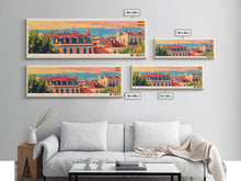 Carregar imagem no visualizador da galeria, Alcorcón Spain Panoramic Travel Poster, Framed Canvas Print or Metal Wall Art, Travel Art, Home Decor, Panoramic Painting, Midcentury Art
