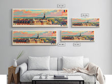 Carregar imagem no visualizador da galeria, Arad Romania Travel Art, City Art, Framed Canvas Print or Metal Wall Art, Europe Travel Poster, Panoramic Wall Art, Extra Wide Wall Art
