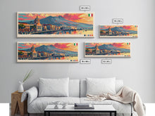 Cargar imagen en el visor de la galería, Catania Italy Travel Print Wall Art, Panoramic City Art, Travel Art, Wall Decor, Vacation Gift, Framed Canvas Print Or Metal Art
