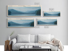 Carregar imagem no visualizador da galeria, Amanka Lake Panoramic Framed Canvas Print, Lake House Art, Rustic Decor, Travel Poster, Scenic Artwork, Home Decoration
