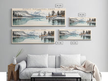 Load image into Gallery viewer, Banff National Park COUNTRY | Framed Travel Poster Canvas Print | Trendy Wall Art | Watercolor Painting | Living Room Art | Unique Art
