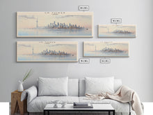 Load image into Gallery viewer, CN Tower Framed Canvas Print Travel Poster | Wall Art | Home Decor | Gift For Travel Lover | Wall Hanging | Original Art
