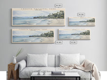 Carregar imagem no visualizador da galeria, Cahuita National Park Framed Canvas Print Travel Poster | Wall Art | Home Decor | Gift For Travel Lover | Wall Hanging | Original Art
