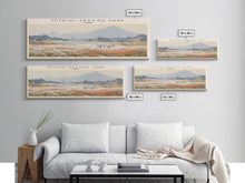 Cargar imagen en el visor de la galería, Hitachi Seaside Park COUNTRY | Framed Travel Poster Canvas Print | Trendy Wall Art | Watercolor Painting | Living Room Art | Unique Art

