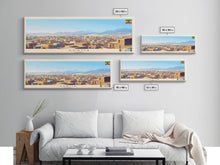 Carregar imagem no visualizador da galeria, Ad-Dawhah, Qatar Panoramic Travel Poster Canvas Print, Ad-Dawhah, Qatar Painting, Qatar Art, Ad-Dawhah Travel Art, Guest Room Painting

