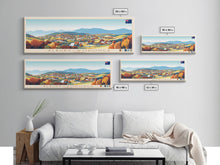 Carregar imagem no visualizador da galeria, Alexandria, Egypt Panoramic Travel Poster Canvas Print, Alexandria, Egypt Painting, Egypt Art, Alexandria Panoramic Travel Art, Travel Painting
