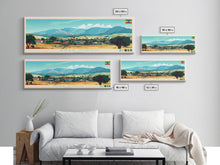 Carregar imagem no visualizador da galeria, Arba Minch, Ethiopia Panoramic Travel Poster Canvas Print, Arba Minch, Ethiopia Painting, Ethiopia Art, Arba Minch Travel Art, Living Room Painting
