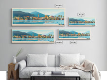 Carregar imagem no visualizador da galeria, Bailundo, Angola Panoramic Travel Poster Canvas Print, Bailundo, Angola Painting, Angola Art, Bailundo Panoramic Travel Art, Travel Painting
