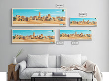 Cargar imagen en el visor de la galería, Biskra, Algeria Panoramic Travel Poster Canvas Print, Biskra, Algeria Painting, Algeria Art, Biskra Travel Art, Guest Room Painting
